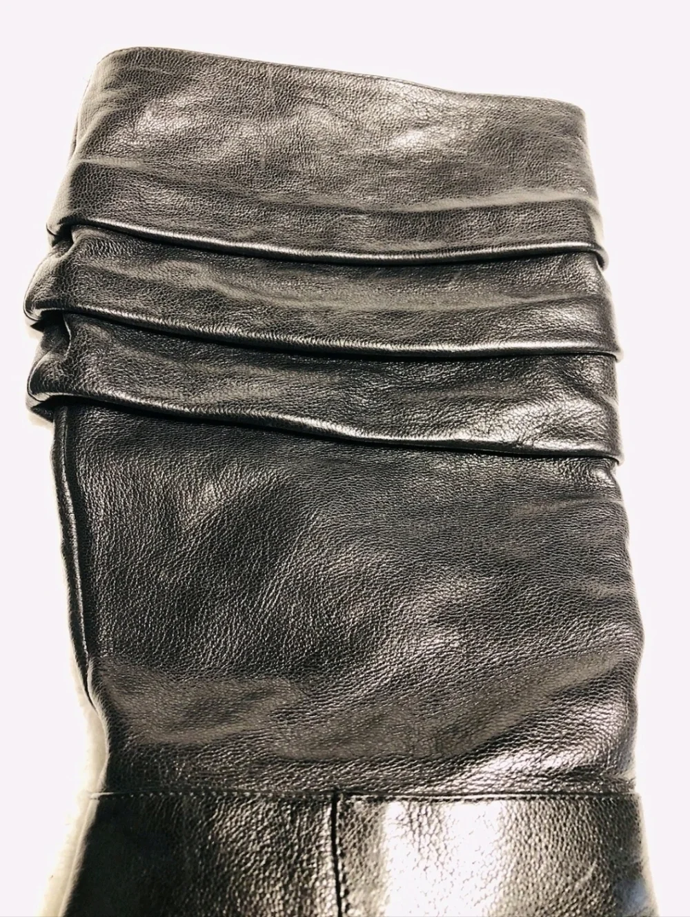 Nine West Black Vernese Genuine Leather Pointy Mid-Calf Boot . Size 9 1/2 M - Picture 8 of 9